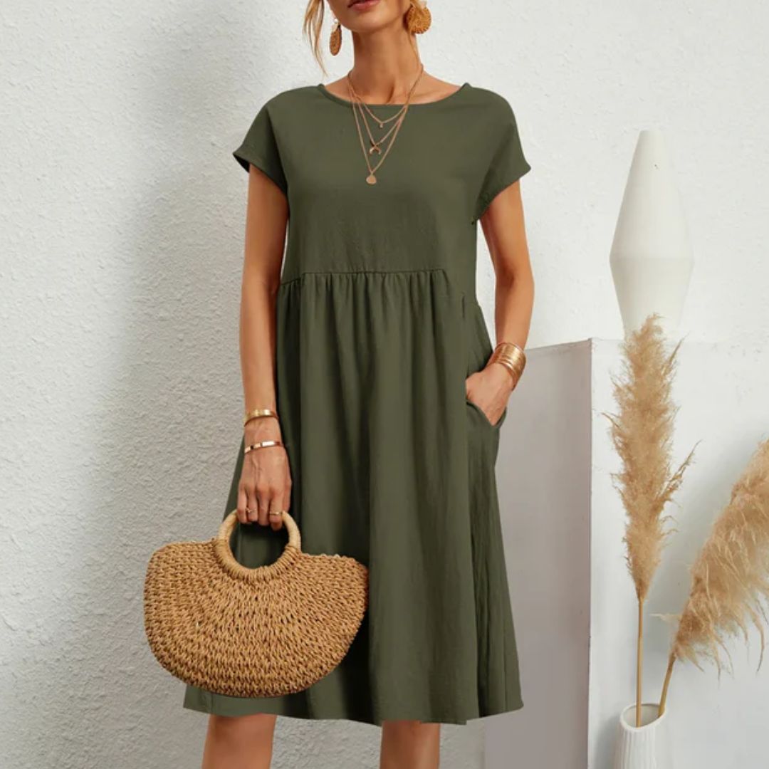 Casual Jersey Jurk Comfortabele Zomerjurk voor Vrouw