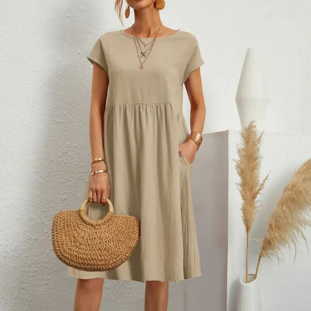 Casual Jersey Jurk Comfortabele Zomerjurk voor Vrouw - Mode Vibes