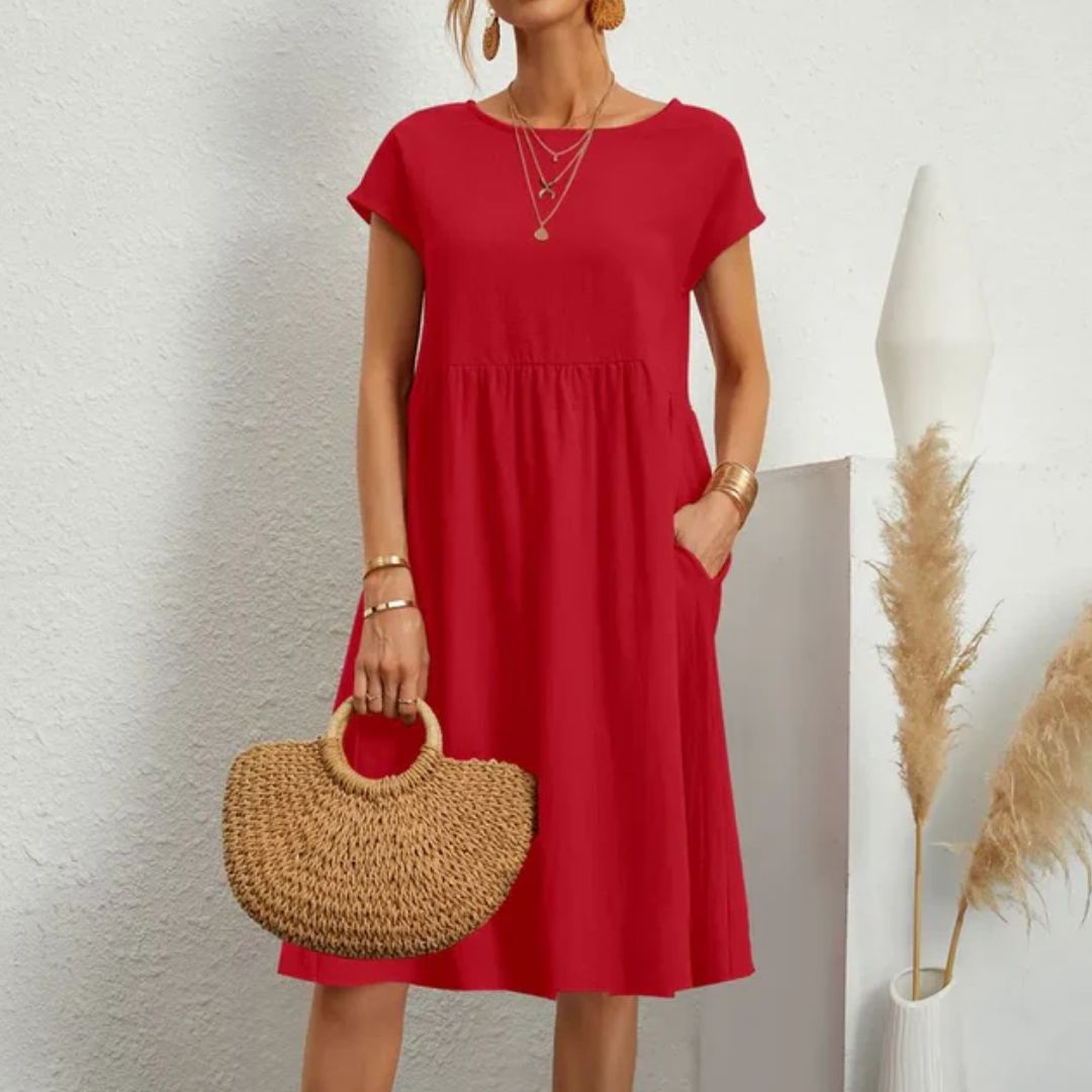 Casual Jersey Jurk Comfortabele Zomerjurk voor Vrouw