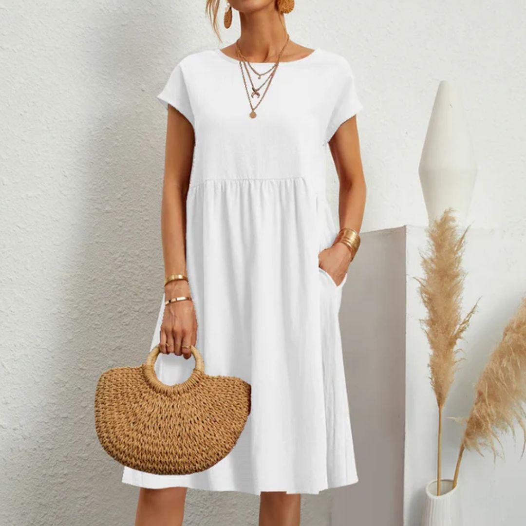 Casual Jersey Jurk Comfortabele Zomerjurk voor Vrouw