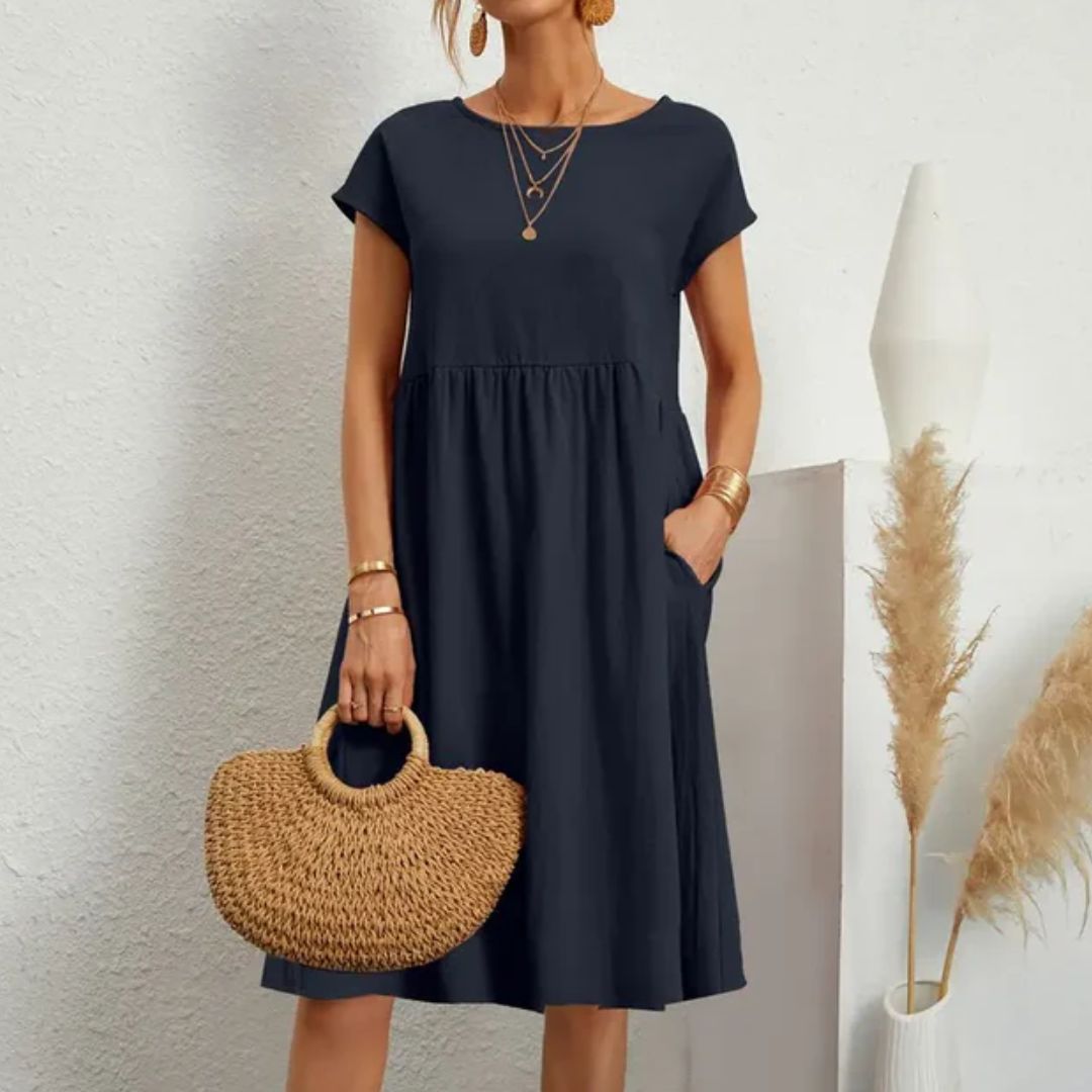 Casual Jersey Jurk Comfortabele Zomerjurk voor Vrouw