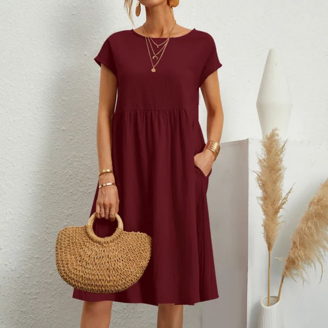 Casual Jersey Jurk Comfortabele Zomerjurk voor Vrouw