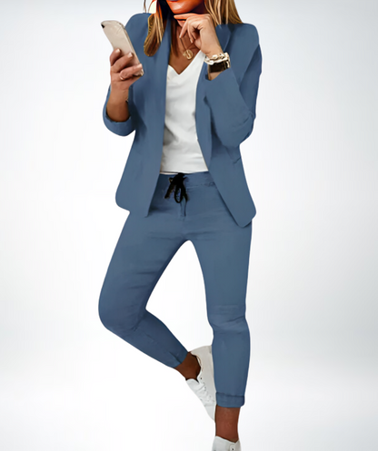 Dames Broekpak Livia Elegant Zwart - Mode Vibes
