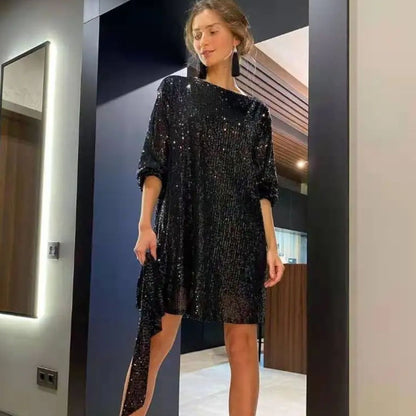 Glitter Jurk Louise Glimmende Avondjurk