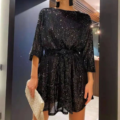 Glitter Jurk Louise Glimmende Avondjurk