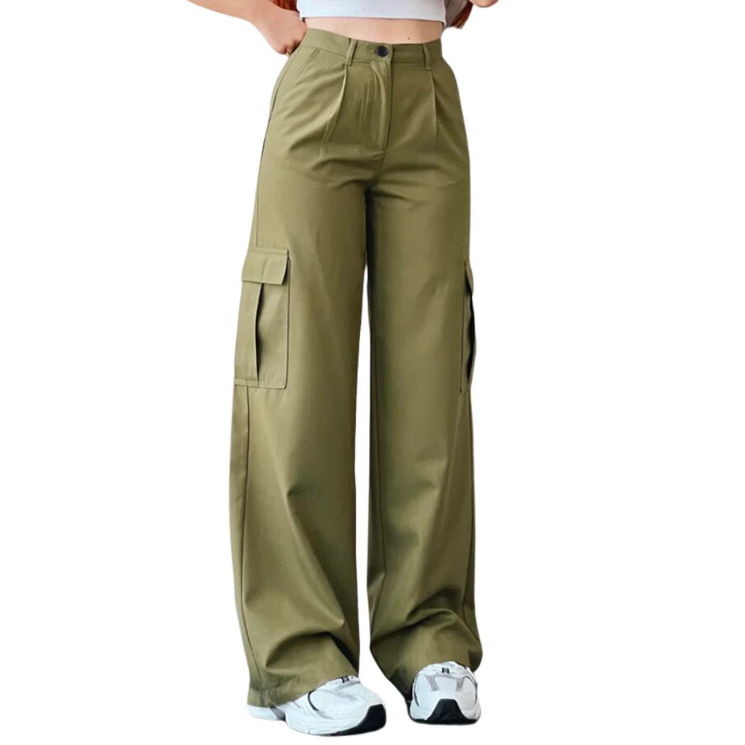 Vrouwelijke Cargo Broek Stijlvol Veelzijdig - Mode Vibes