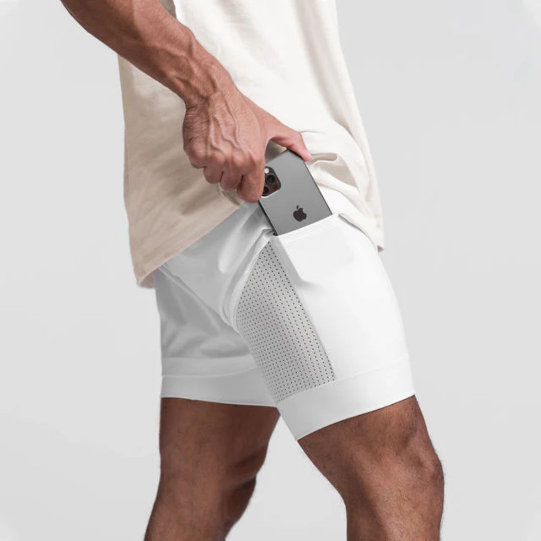 Carl Short Broek Sportief Comfortabele Fit - Mode Vibes