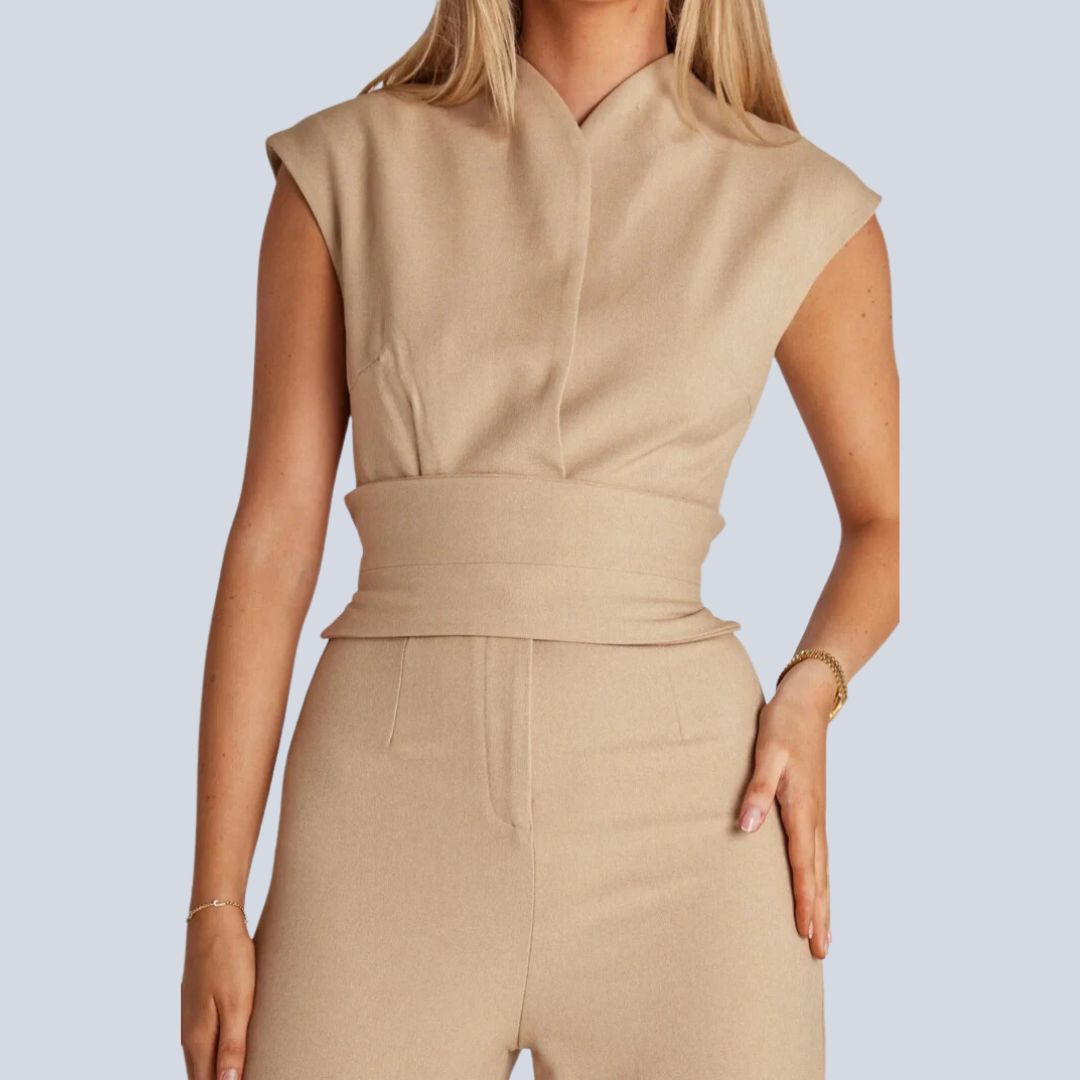 Jumpsuit Vrouw Zwart Comfortabel Stijlvol