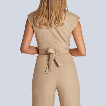 Jumpsuit Vrouw Zwart Comfortabel Stijlvol