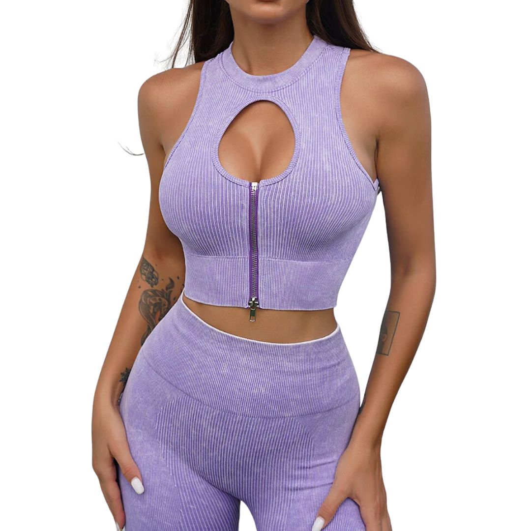 Vrouwelijke Gym Outfit Comfortabel en Stijlvol Sportkleding
