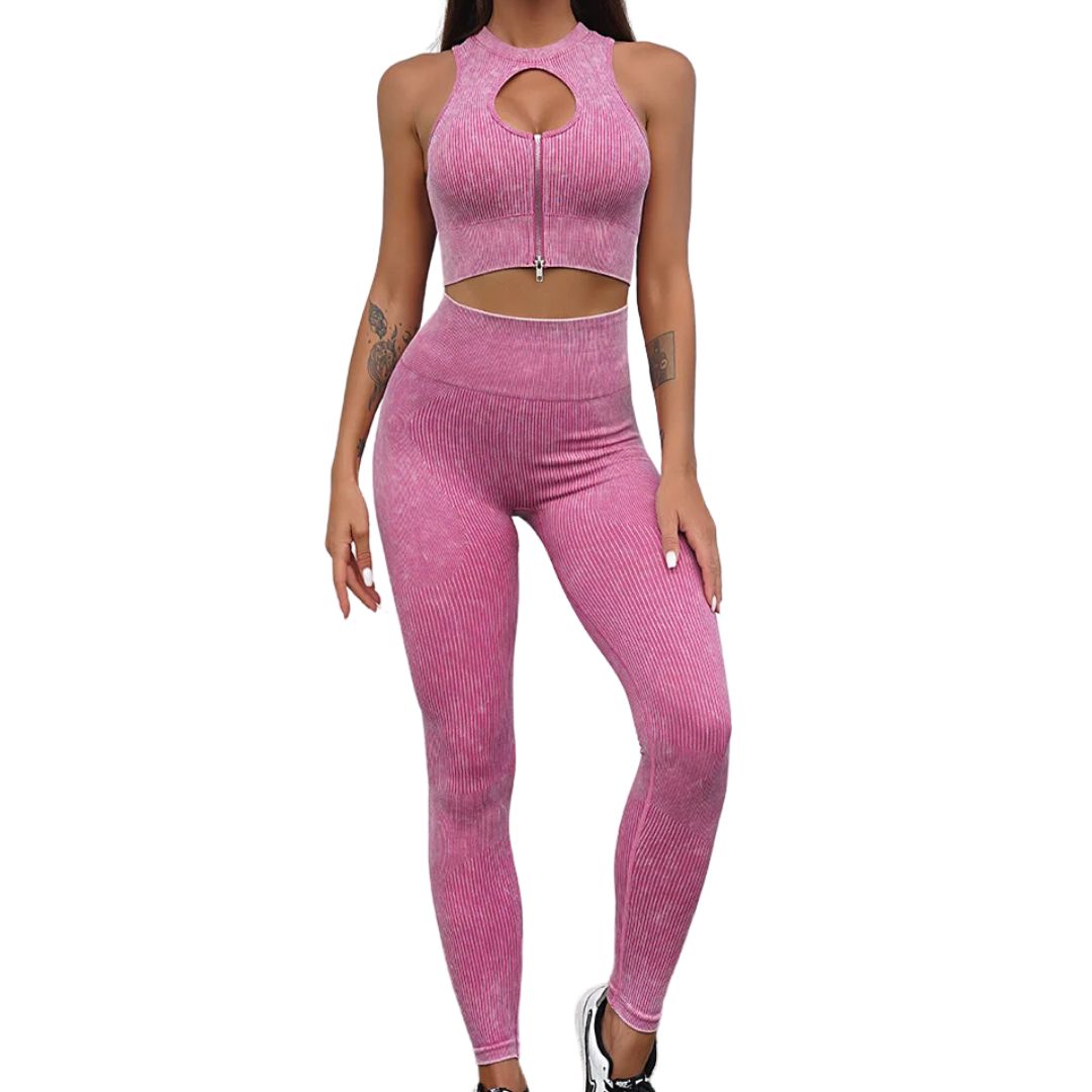 Vrouwelijke Gym Outfit Comfortabel en Stijlvol Sportkleding