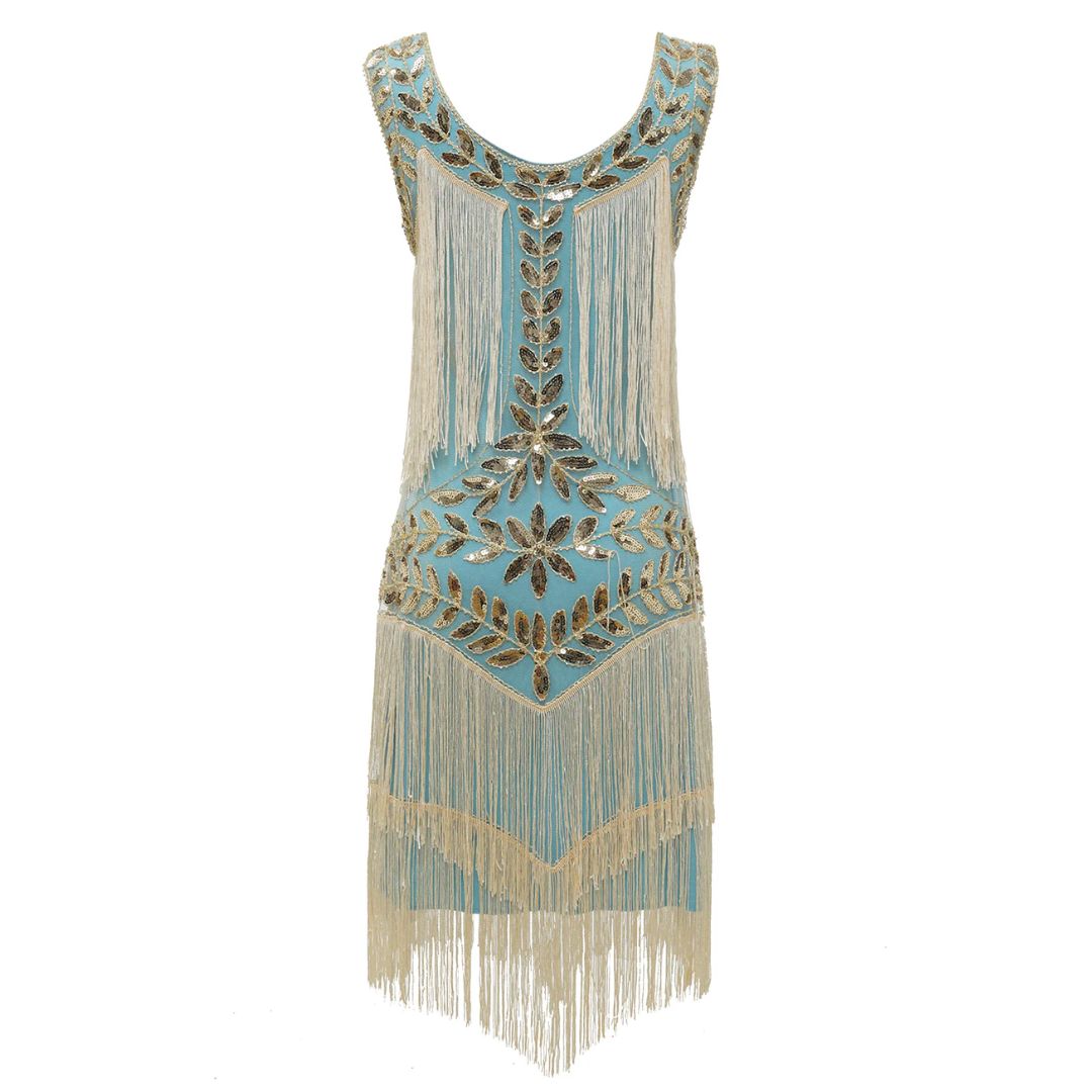 Feestelijke Jurk Gatsby Stijl Vrouwelijk Elegant