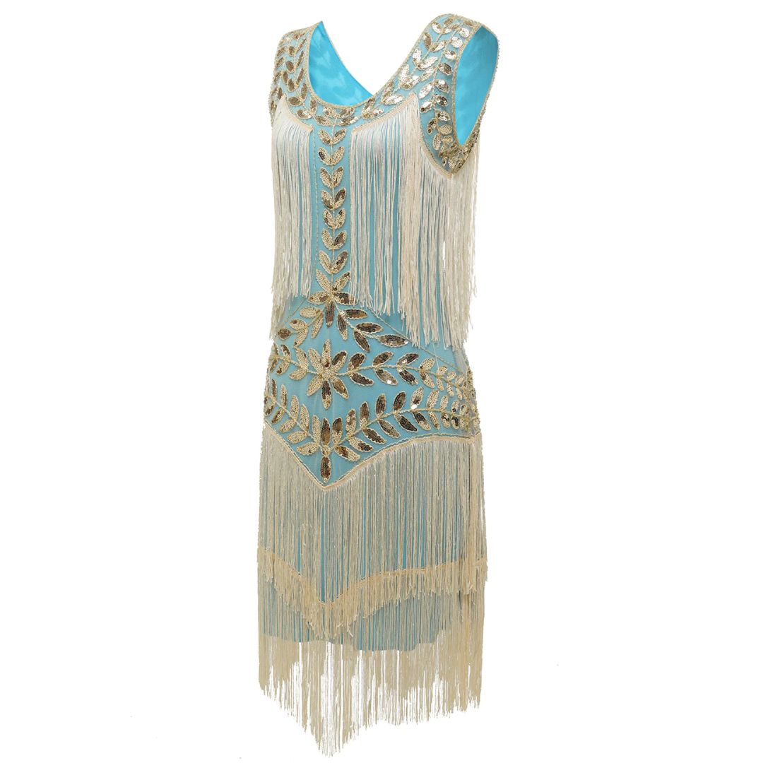 Feestelijke Jurk Gatsby Stijl Vrouwelijk Elegant