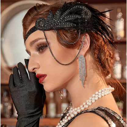 Glamour Jaren 20 Accessoires Set Zwart