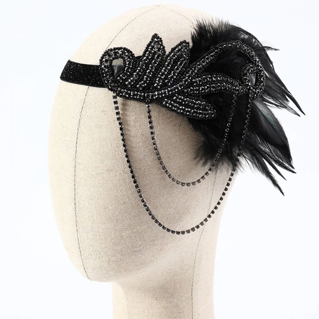 Glamour Jaren 20 Accessoires Set Zwart