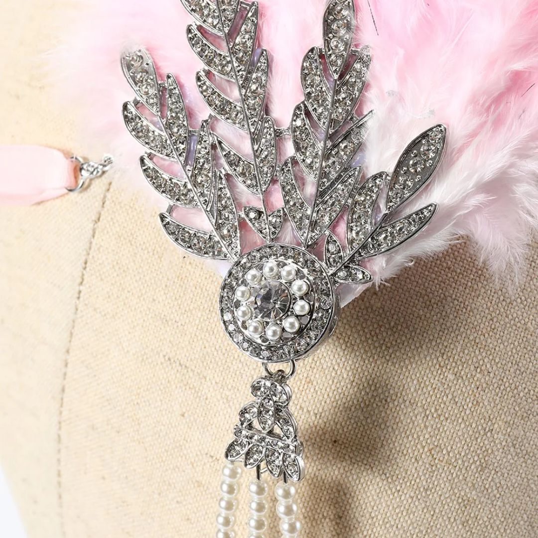 Stijlvolle Veren Hoofdband Vintage Look