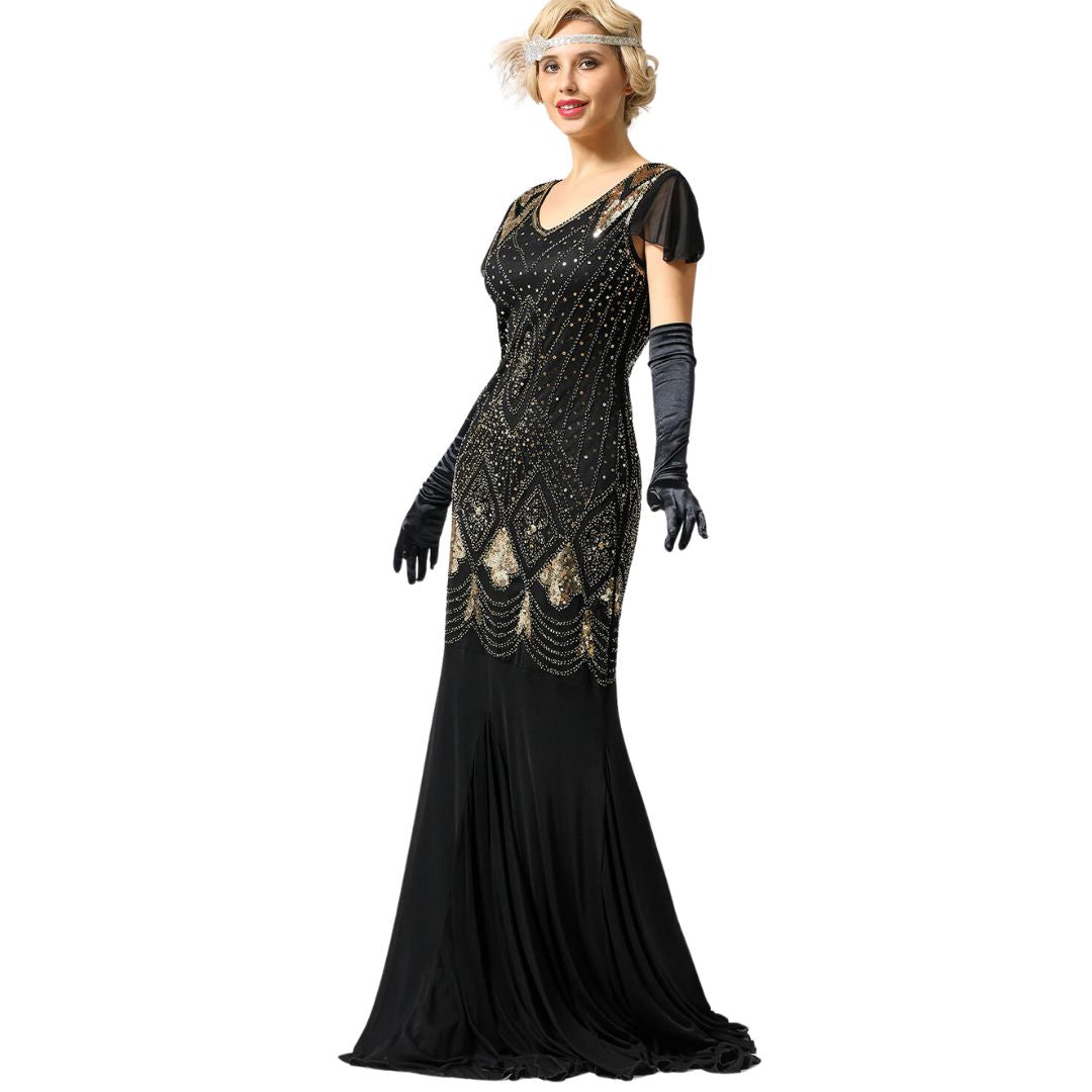 Retro Jurk 20s Stijl Glamoureus Dameskleding