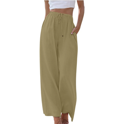Luxora Elegante Katoen Linnen Broek