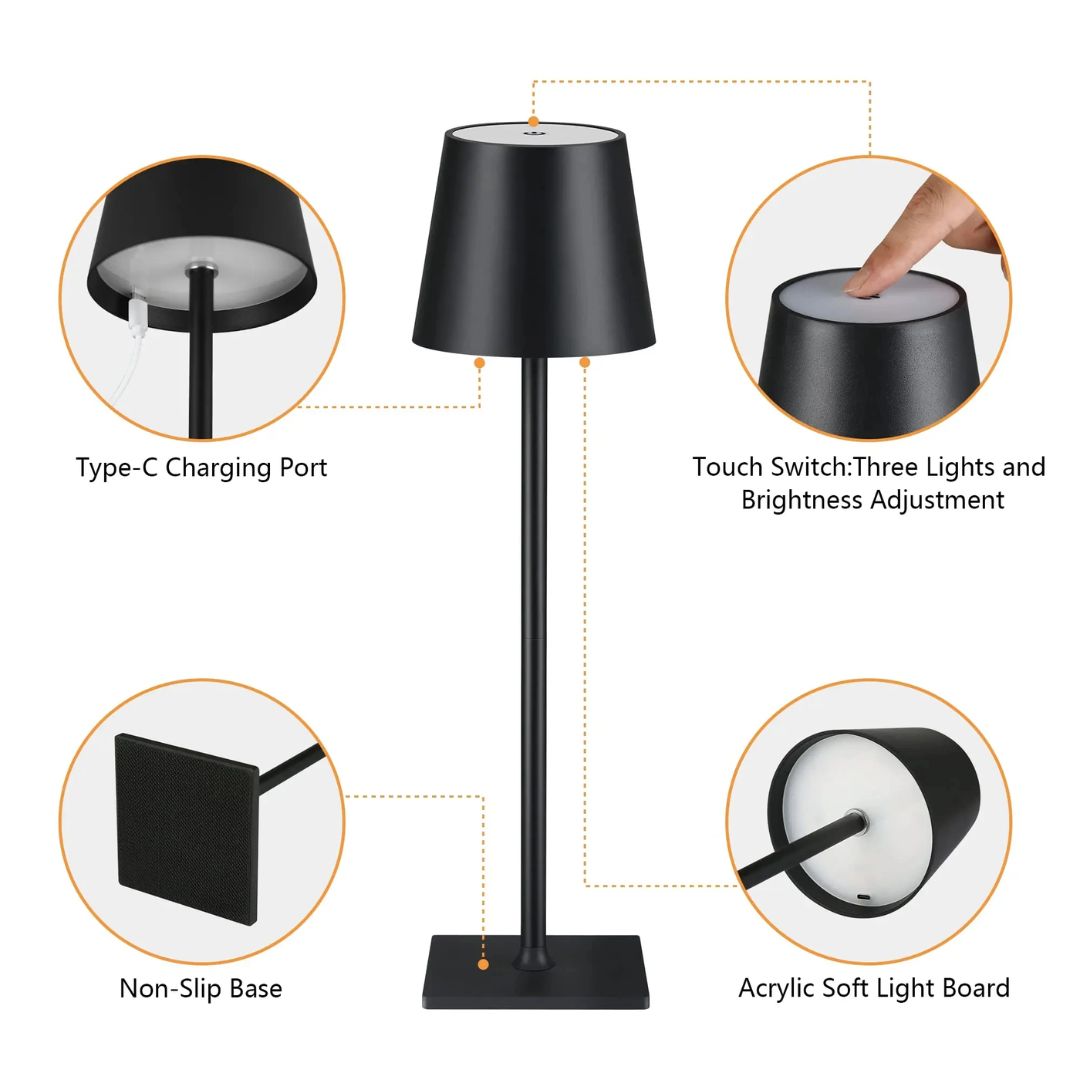 Oplaadbare Bureaulamp LED USB Moderne Design