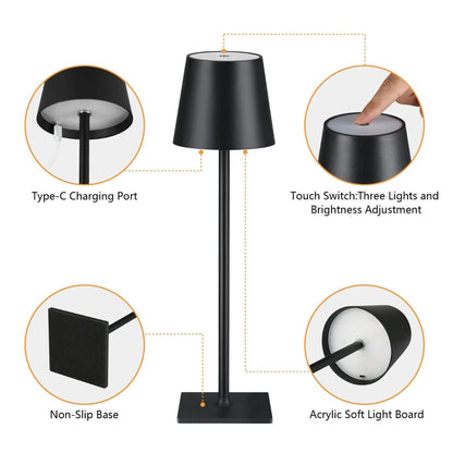 Oplaadbare Bureaulamp LED USB Moderne Design