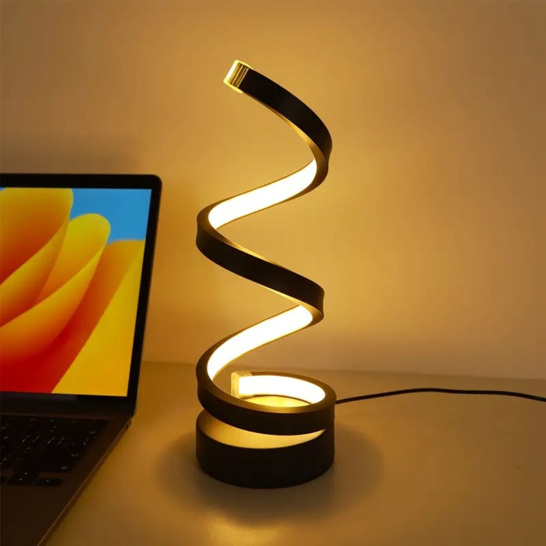 Dimbare LED Tafellamp Spiraalvormig Modern Design - Mode Vibes