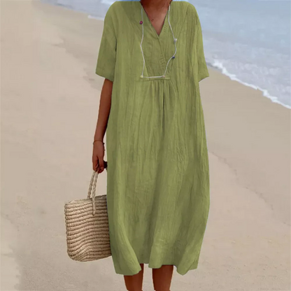 Losse Zomerjurk Vrouwelijk Comfortabel Jurk Lucia