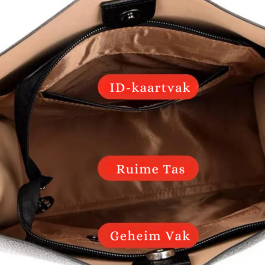 Leren Handtas Groot Capiciteit voor Dagelijks Gebruik - Mode Vibes