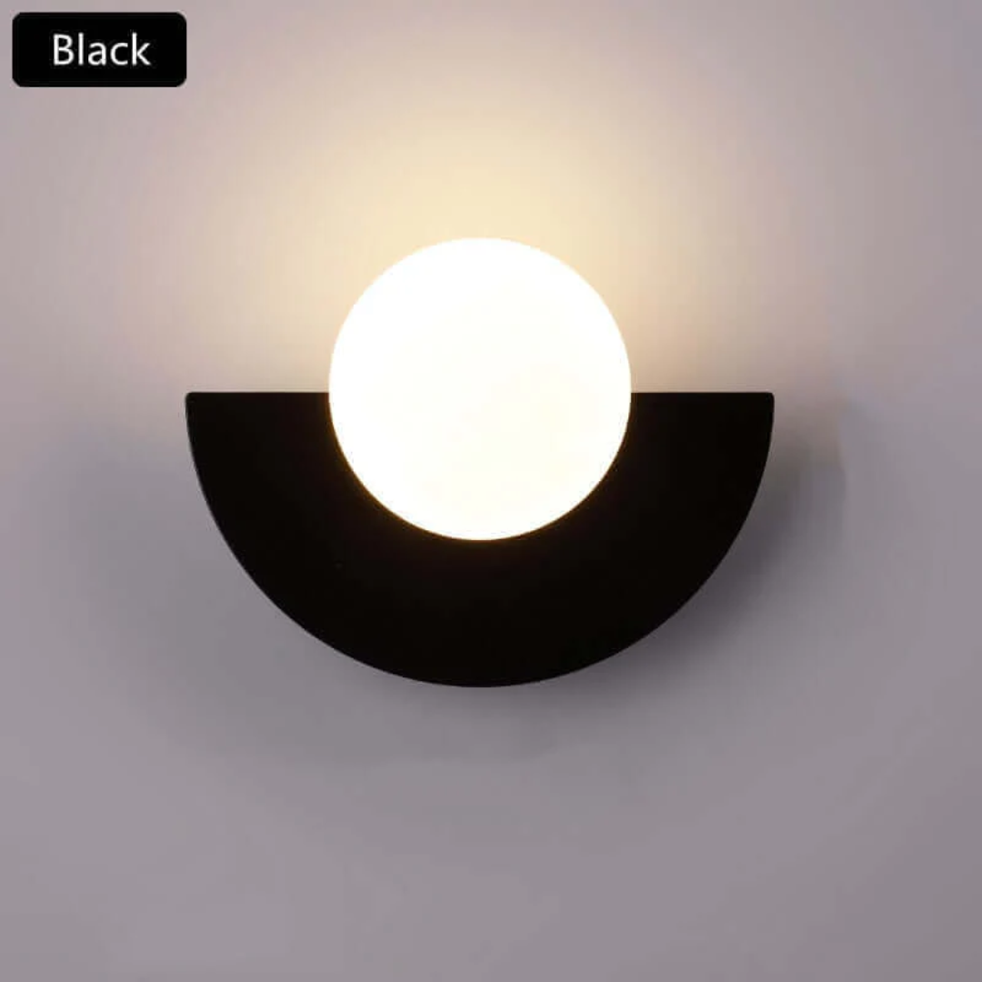 Halve Maan Wandlamp Metalen Luna Design