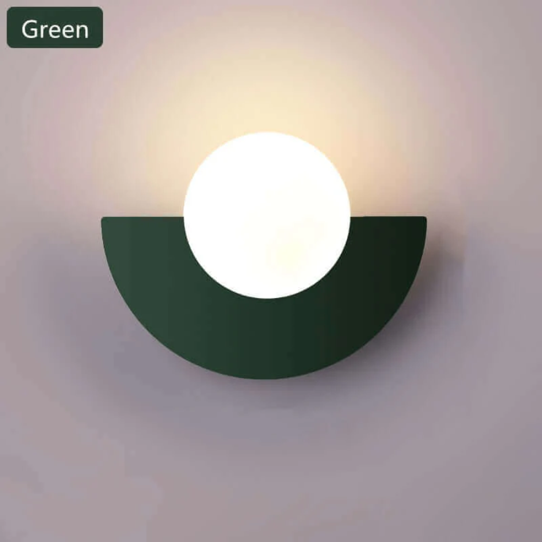 Halve Maan Wandlamp Metalen Luna Design