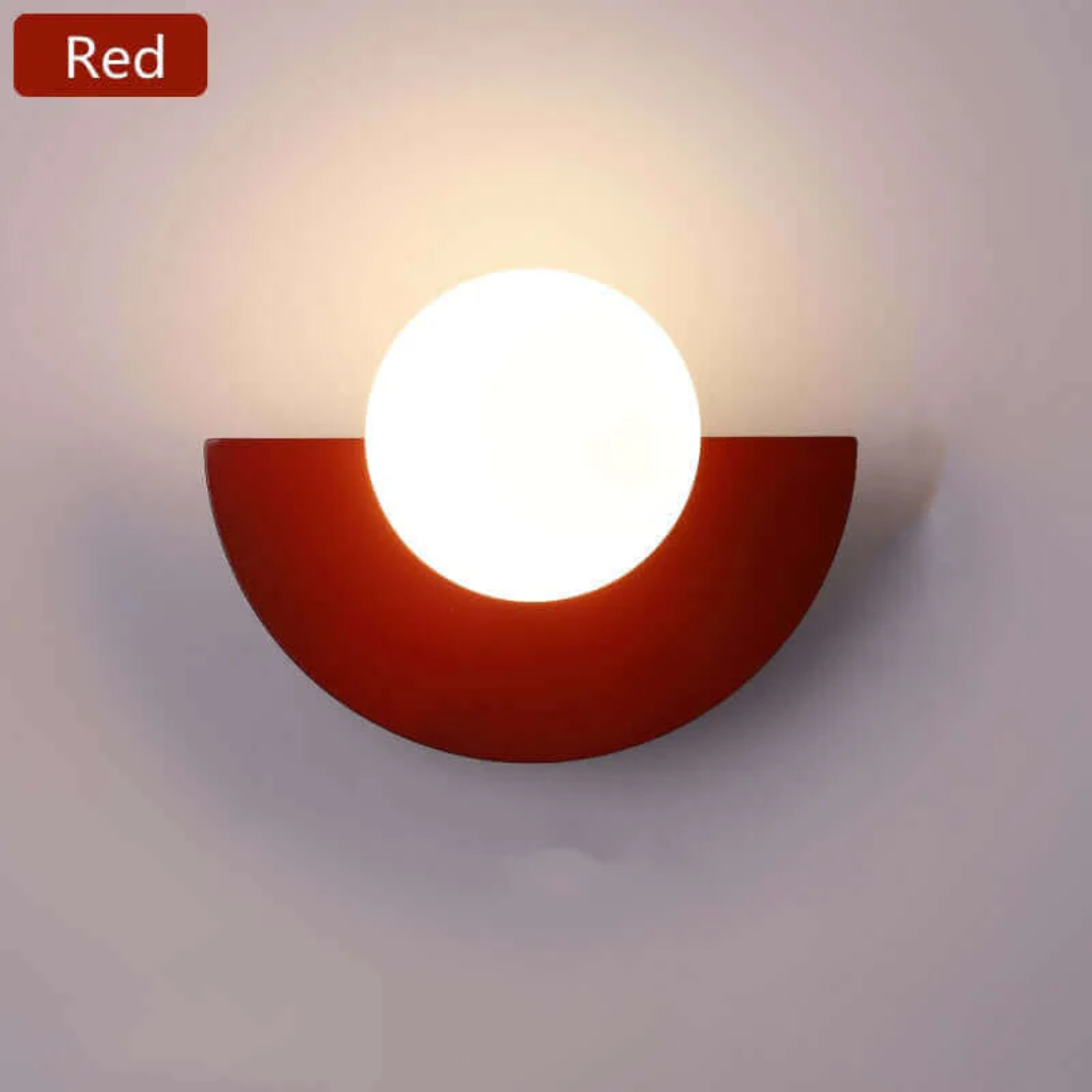 Halve Maan Wandlamp Metalen Luna Design