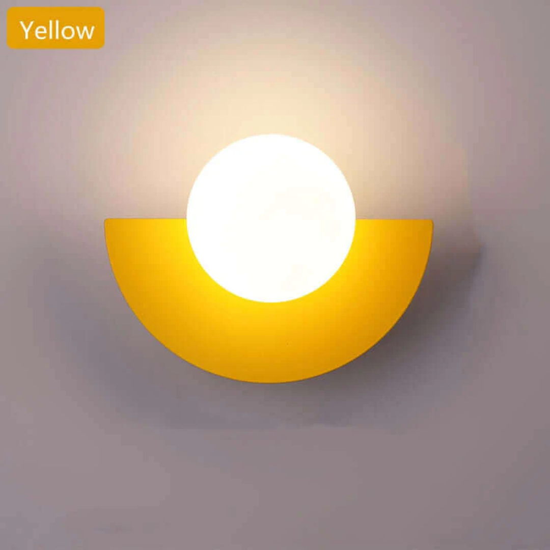 Halve Maan Wandlamp Metalen Luna Design