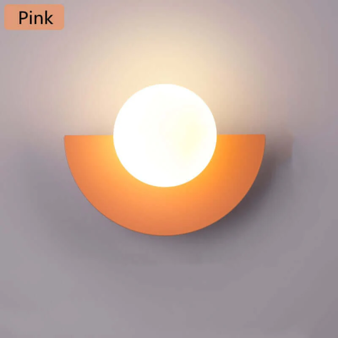 Halve Maan Wandlamp Metalen Luna Design