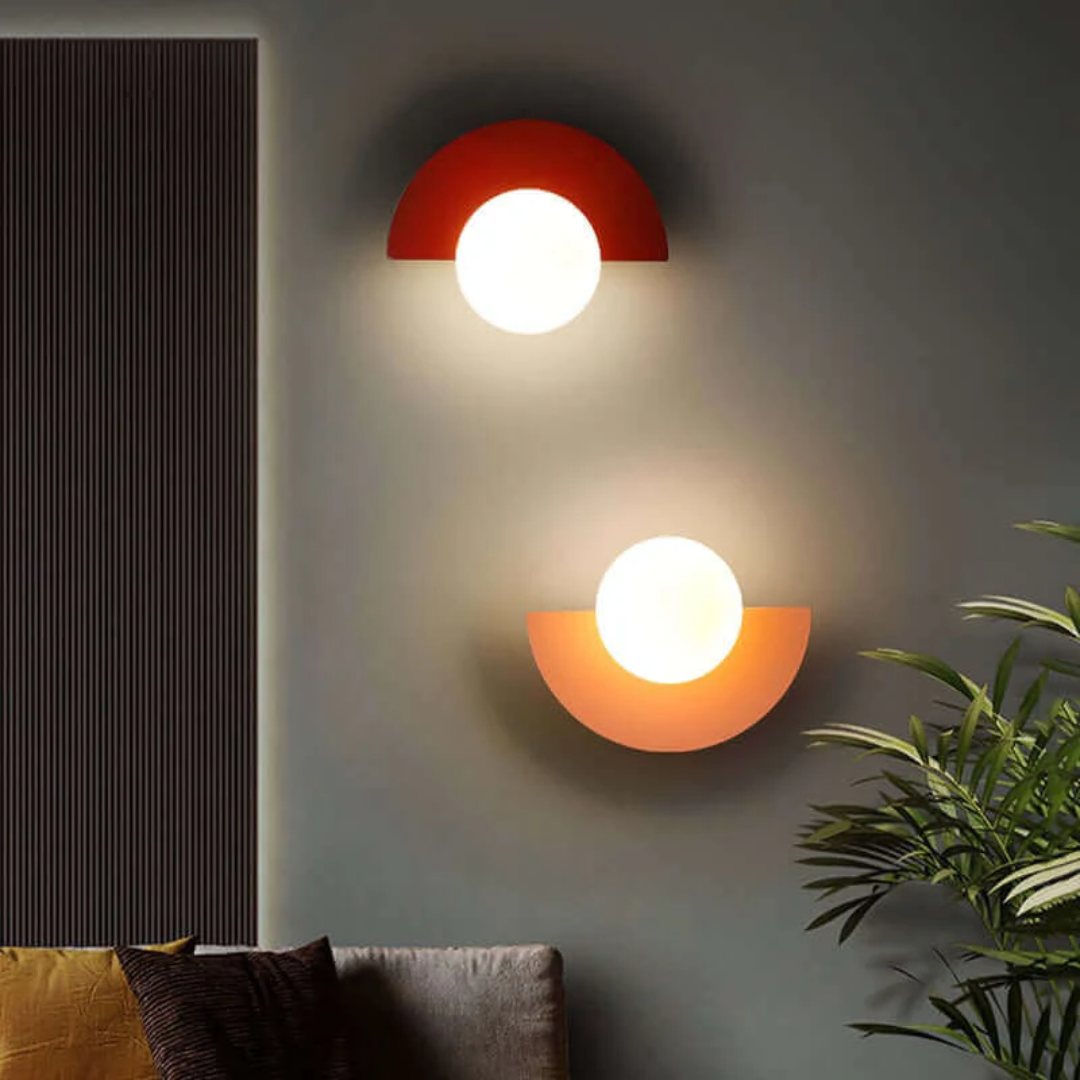 Halve Maan Wandlamp Metalen Luna Design
