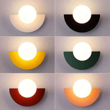 Halve Maan Wandlamp Metalen Luna Design