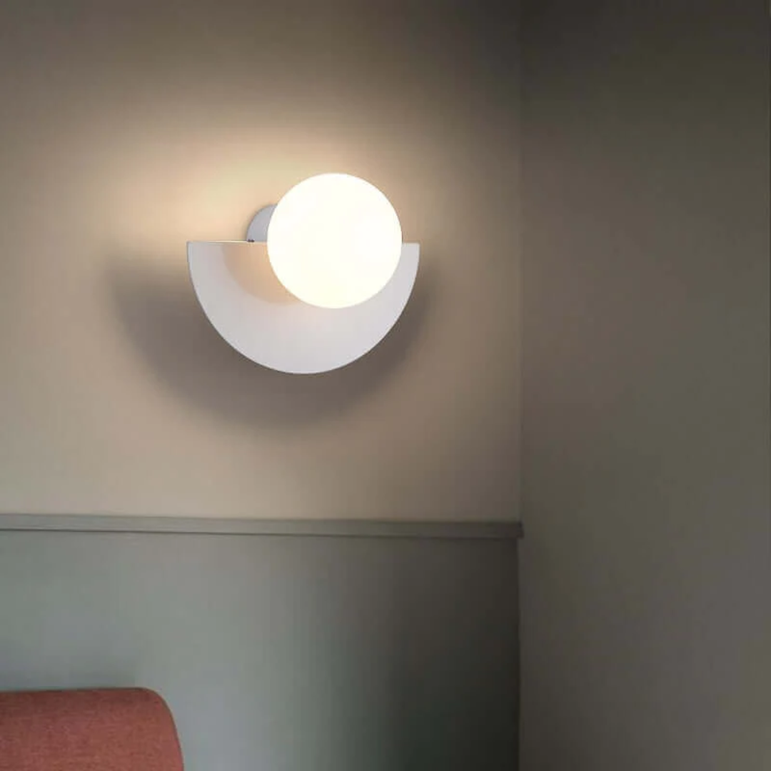 Halve Maan Wandlamp Metalen Luna Design - Mode Vibes