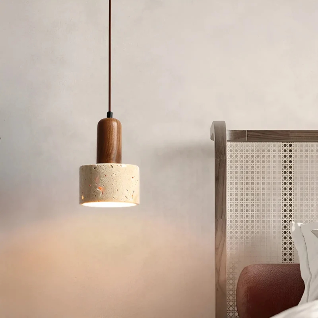 Wabi-Sabi Plafondlamp Japans Design Zacht Licht
