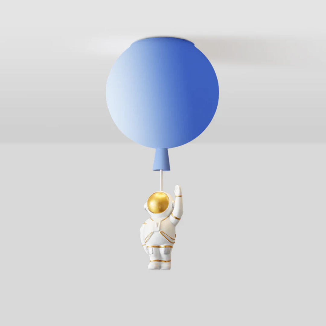Kinderkamer Plafondlamp LED Maan Astronaut Design