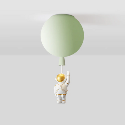 Kinderkamer Plafondlamp LED Maan Astronaut Design