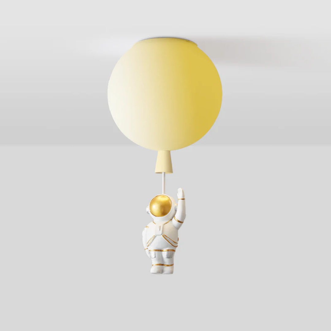 Kinderkamer Plafondlamp LED Maan Astronaut Design