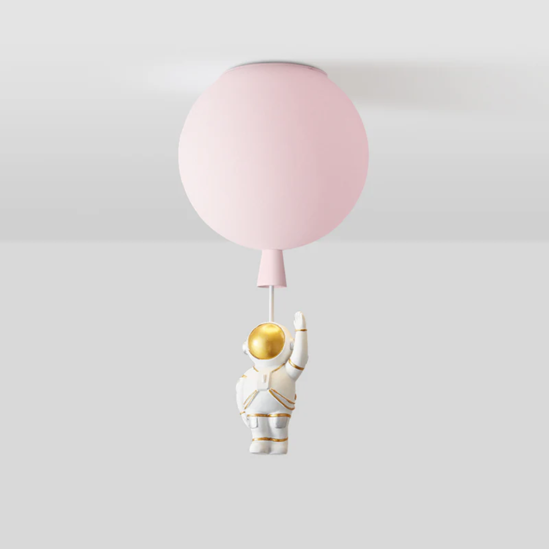 Kinderkamer Plafondlamp LED Maan Astronaut Design