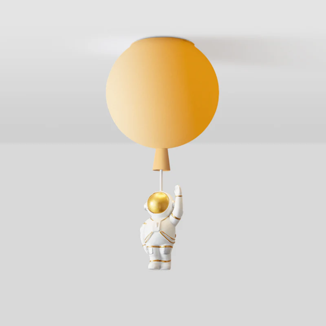 Kinderkamer Plafondlamp LED Maan Astronaut Design