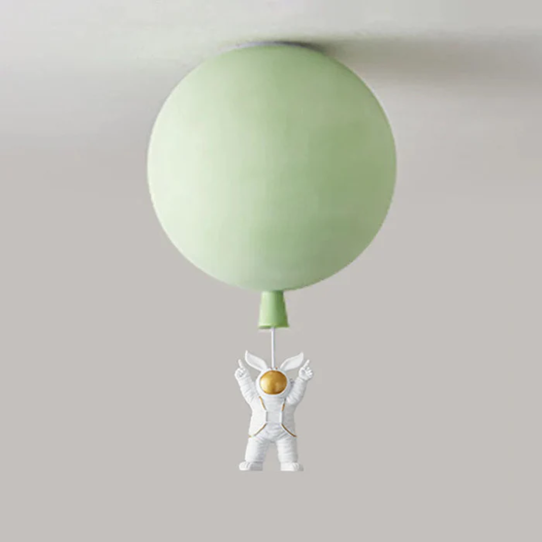 Kinderkamer Plafondlamp LED Maan Astronaut Design