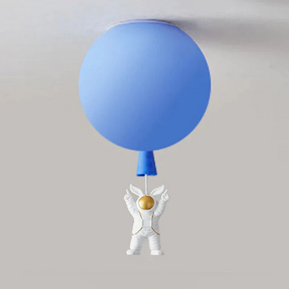 Kinderkamer Plafondlamp LED Maan Astronaut Design