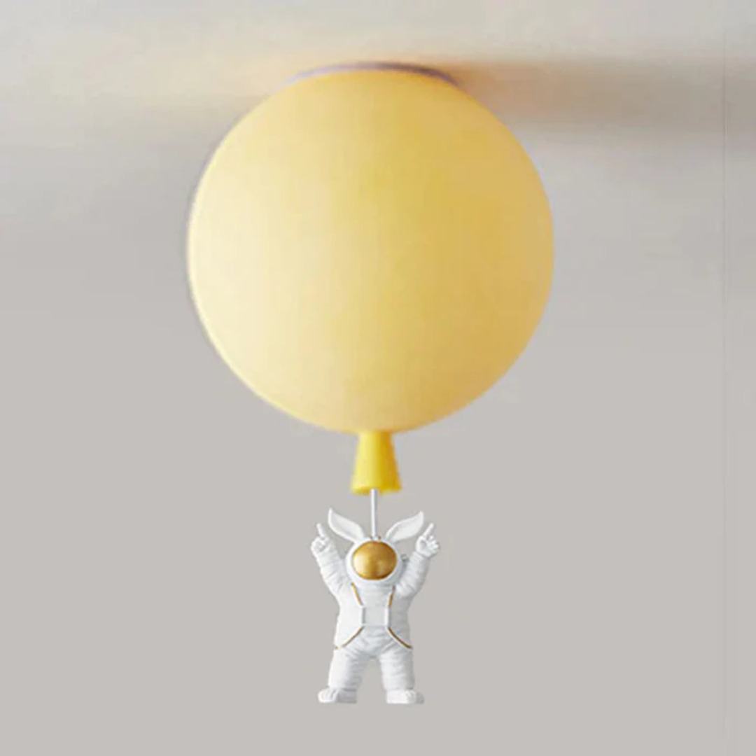 Kinderkamer Plafondlamp LED Maan Astronaut Design