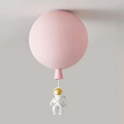 Kinderkamer Plafondlamp LED Maan Astronaut Design