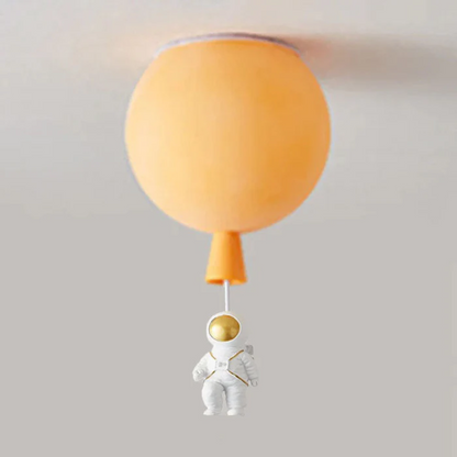 Kinderkamer Plafondlamp LED Maan Astronaut Design