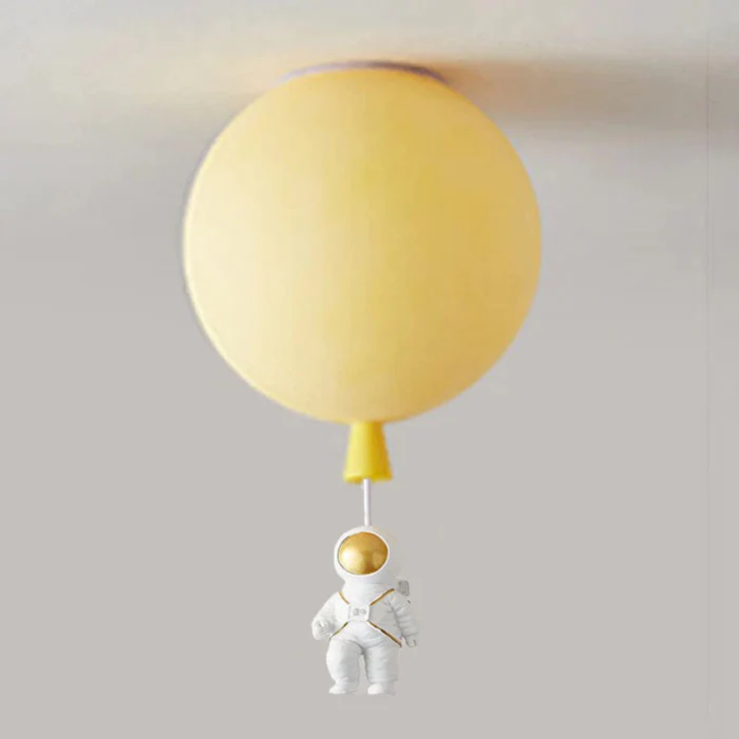 Kinderkamer Plafondlamp LED Maan Astronaut Design