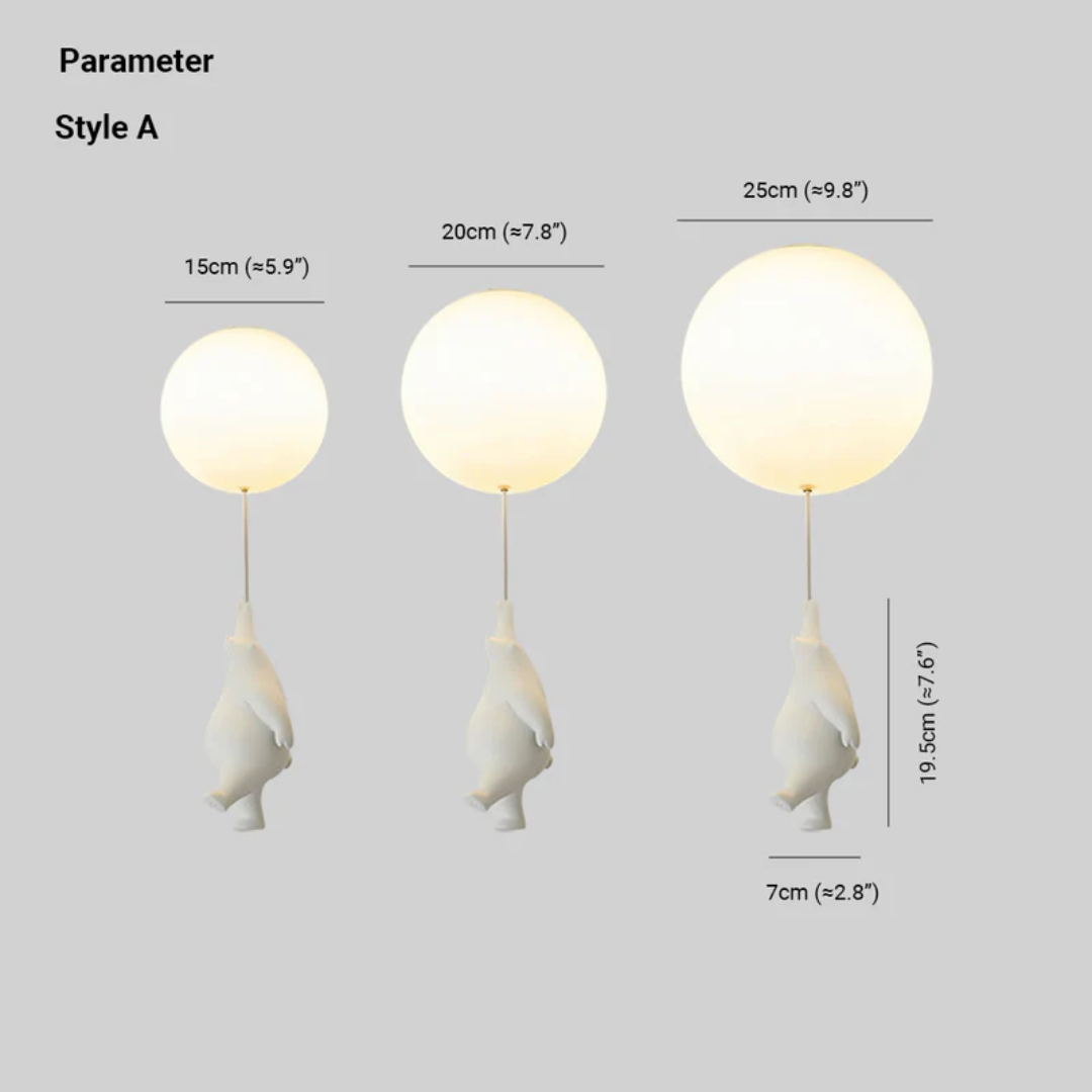 Plafondlamp Hanglamp Beer Balloon Decoratief Licht