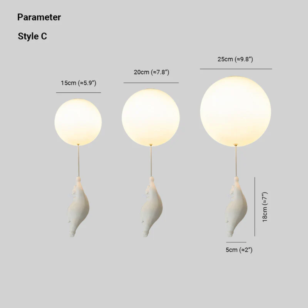 Plafondlamp Hanglamp Beer Balloon Decoratief Licht