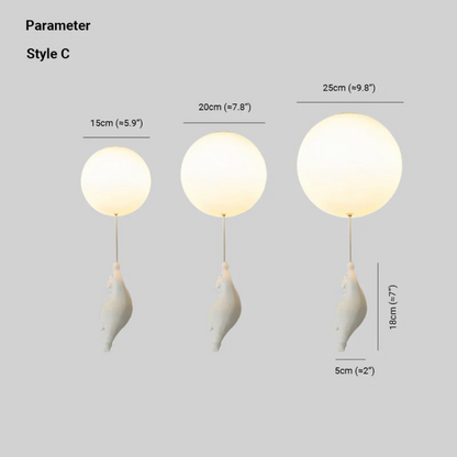 Plafondlamp Hanglamp Beer Balloon Decoratief Licht